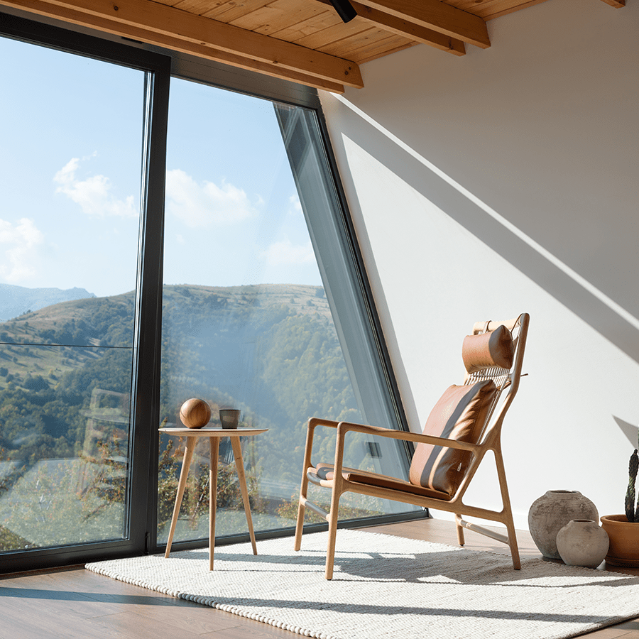 GAZZDA ROUND ARP TABLE NATURAL OAK 55CM - DYKE & DEAN