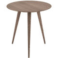 GAZZDA ROUND ARP TABLE SMOKED OAK 45CM - DYKE & DEAN