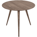 GAZZDA ROUND ARP TABLE SMOKED OAK 55CM - DYKE & DEAN