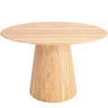 GAZZDA ROUND MUSHROOM DINING TABLE OAK - DYKE & DEAN