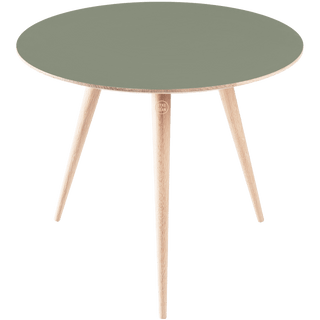 GAZZDA ROUND STAFA TABLE WHITE OAK 90CM - DYKE & DEAN