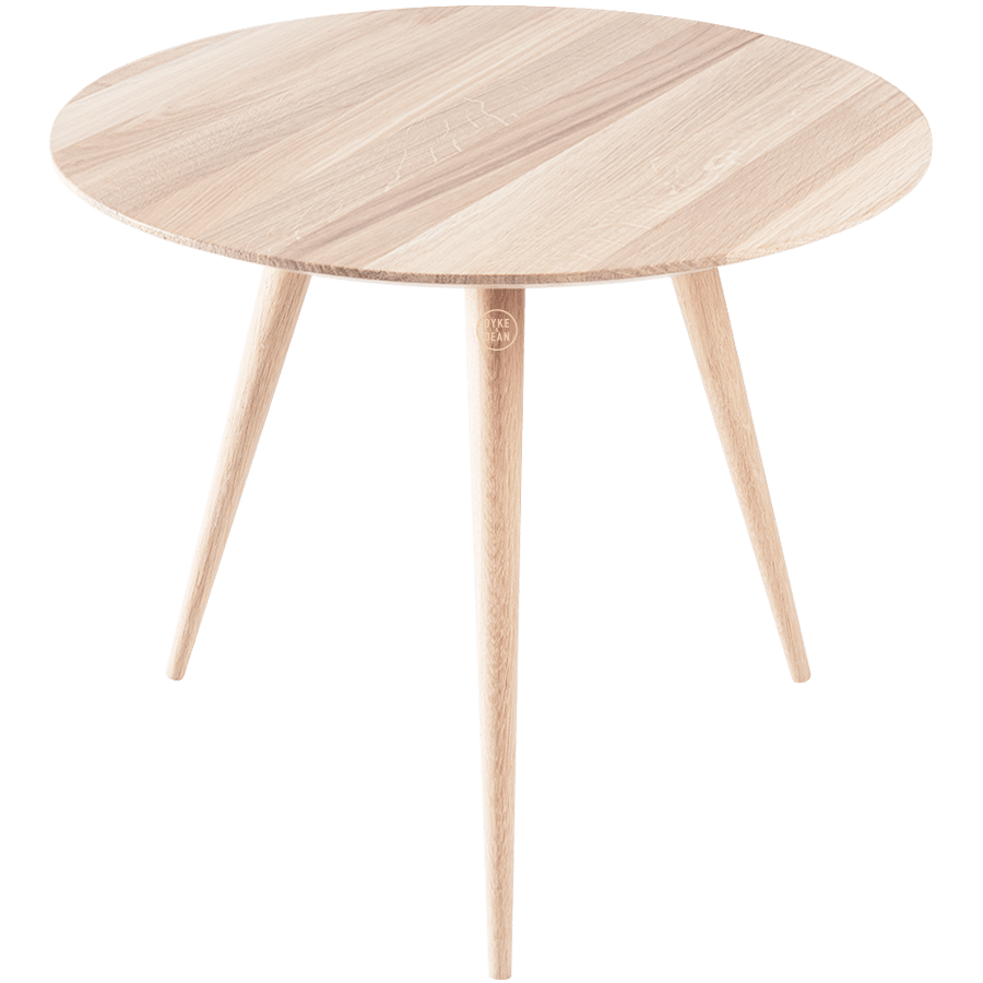 GAZZDA ROUND STAFA TABLE WHITE OAK 90CM - DYKE & DEAN