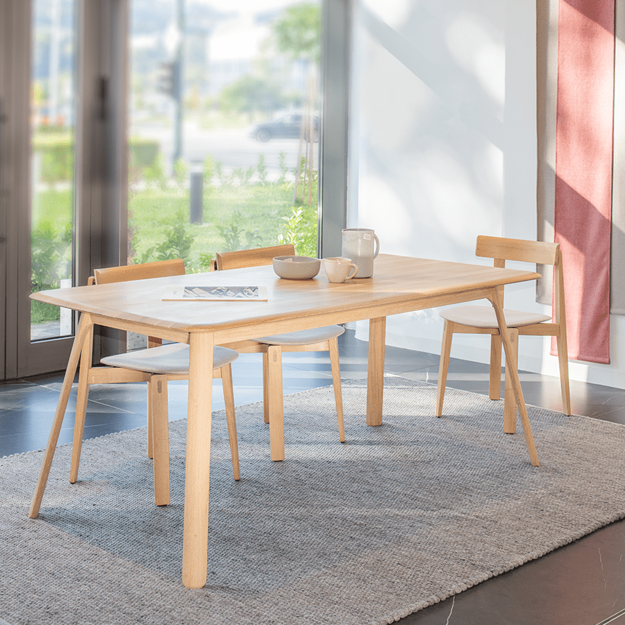 GAZZDA TESKA OAK DINING TABLE 140 X 90 - DYKE & DEAN