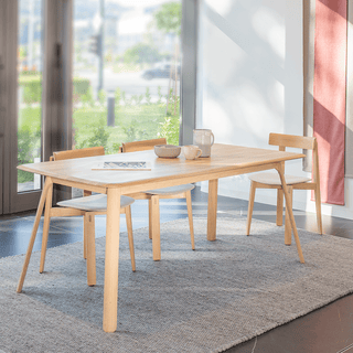 GAZZDA TESKA OAK DINING TABLE 160 X 90 - DYKE & DEAN