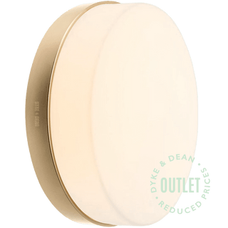 GENERAL OPAL DISC LIGHT BRASS SMALL OUTLET - DYKE & DEAN