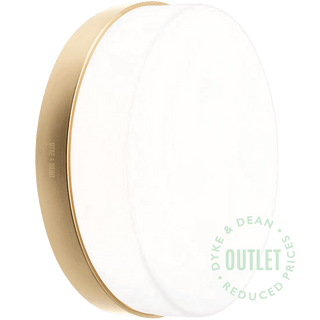 GENERAL OPAL DISC LIGHT BRASS SMALL OUTLET - DYKE & DEAN