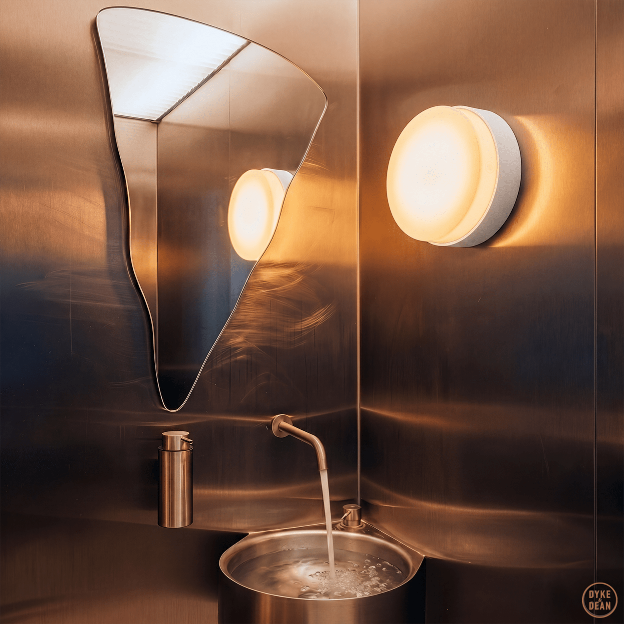 GENERAL OPAL DISC LIGHT WHITE SMALL - DYKE & DEAN