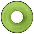 GLASS DISC WALL LIGHT APPLE GREEN 250mm - DYKE & DEAN
