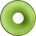 GLASS DISC WALL LIGHT APPLE GREEN 350mm - DYKE & DEAN