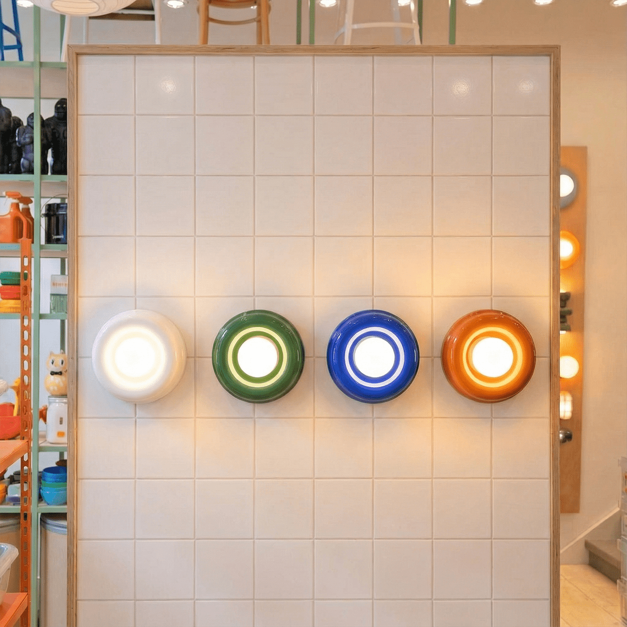GREEN ORBIT GLASS GLOBE WALL CEILING LIGHT - DYKE & DEAN