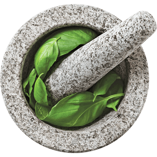 GREY GRANITE MORTAR & PESTLE - DYKE & DEAN