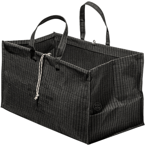GREY WIDE WAXED COTTON BAG - DYKE & DEAN