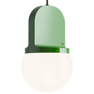 HABEA CERAMIC PENDANT LIGHT OPAL GLASS - DYKE & DEAN