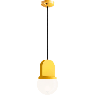 HABEA CERAMIC PENDANT LIGHT OPAL GLASS - DYKE & DEAN