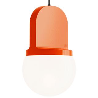 HABEA CERAMIC PENDANT LIGHT OPAL GLASS - DYKE & DEAN