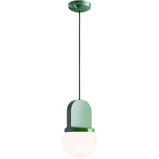 HABEA CERAMIC PENDANT LIGHT OPAL GLASS - DYKE & DEAN