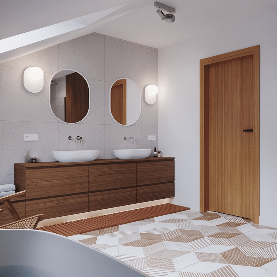 HANEA BRASS WATERPROOF GLOBE WALL LIGHT - DYKE & DEAN