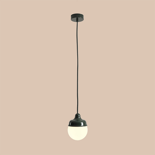 HANGING PENDANT GLOBE LIGHT DEEP GREEN - DYKE & DEAN