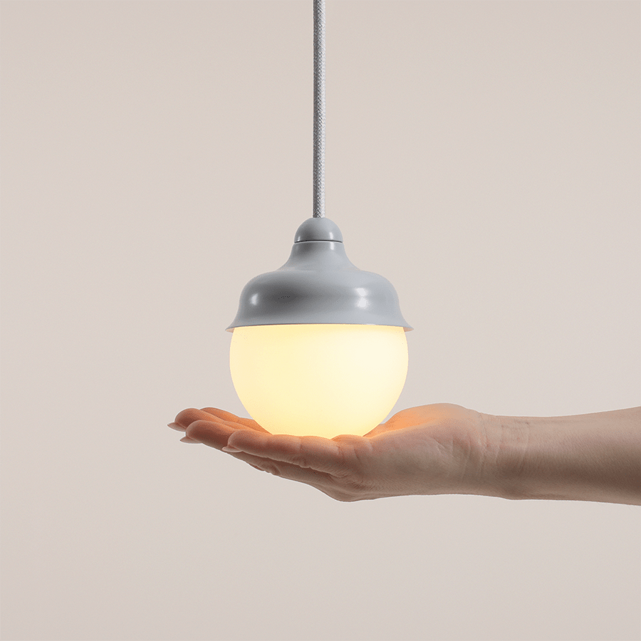 HANGING PENDANT GLOBE LIGHT GREY - DYKE & DEAN