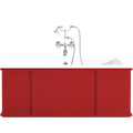 INDUSTRIAL ENAMEL CAST IRON BATHTUB COLOUR - DYKE & DEAN