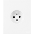 KATY PATY PORCELAIN PLATE EURO WALL WHITE - DYKE & DEAN