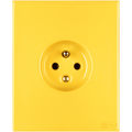 KATY PATY PORCELAIN PLATE EURO WALL YELLOW - DYKE & DEAN