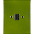 KATY PATY PORCELAIN PLATE HDMI WALL SOCKET GREEN - DYKE & DEAN