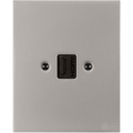 KATY PATY PORCELAIN PLATE HDMI WALL SOCKET GREY - DYKE & DEAN