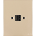 KATY PATY PORCELAIN PLATE HDMI WALL SOCKET SAND - DYKE & DEAN