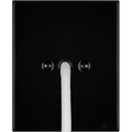 KATY PATY PORCELAIN PLATE WALL CABLE GLAND SOCKET MATTE BLACK - DYKE & DEAN