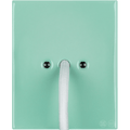 KATY PATY PORCELAIN PLATE WALL CABLE GLAND SOCKET MINT GREEN - DYKE & DEAN