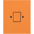 KATY PATY PORCELAIN PLATE WALL LIGHT SWITCH FAT BUTTON CARROT - DYKE & DEAN