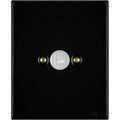 KATY PATY PORCELAIN PLATE WALL MOTION SENSOR MATTE BLACK - DYKE & DEAN