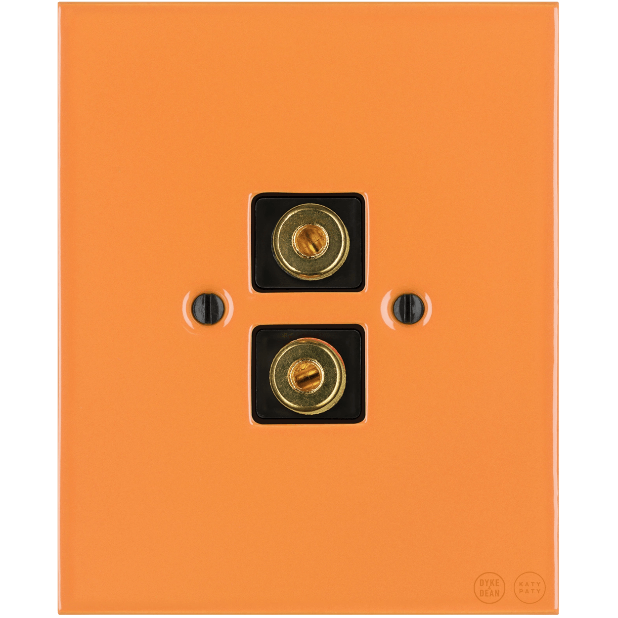 KATY PATY PORCELAIN PLATE WALL SPEAKER SOCKET CARROT - DYKE & DEAN