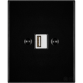 KATY PATY PORCELAIN PLATE WALL USB CHARGER MATTE BLACK - DYKE & DEAN