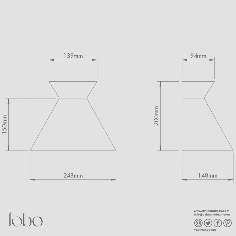 KIRO CERAMIC WALL LIGHT LARGE - DYKE & DEAN