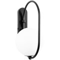 KOBAN WATERPROOF LOOP WALL LIGHT BLACK - DYKE & DEAN