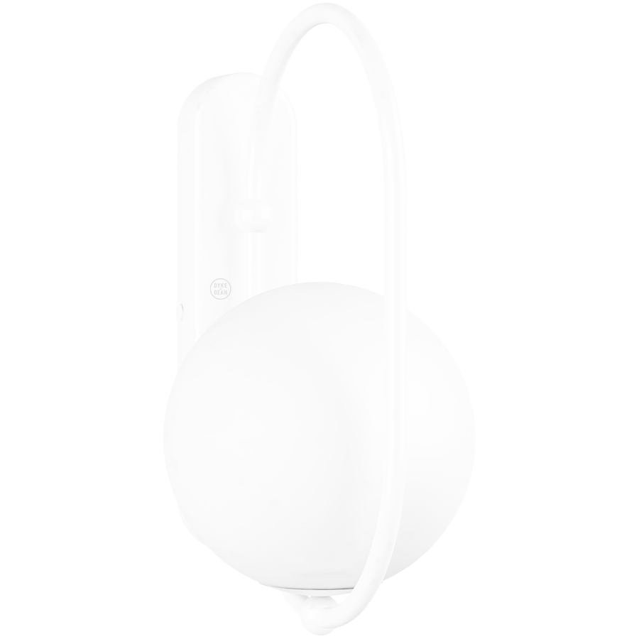 KOBAN WATERPROOF LOOP WALL LIGHT WHITE - DYKE & DEAN