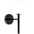 KOP A WATERPROOF GLOBE WALL LIGHT BLACK - DYKE & DEAN