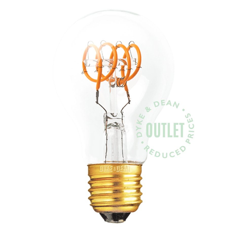 LED SPIRAL CLEAR E27 BULB OUTLET - DYKE & DEAN