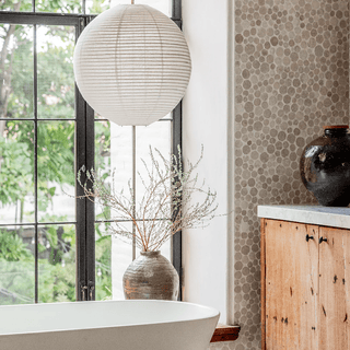 LUNA LINEN LIGHT SHADE 60CM - DYKE & DEAN
