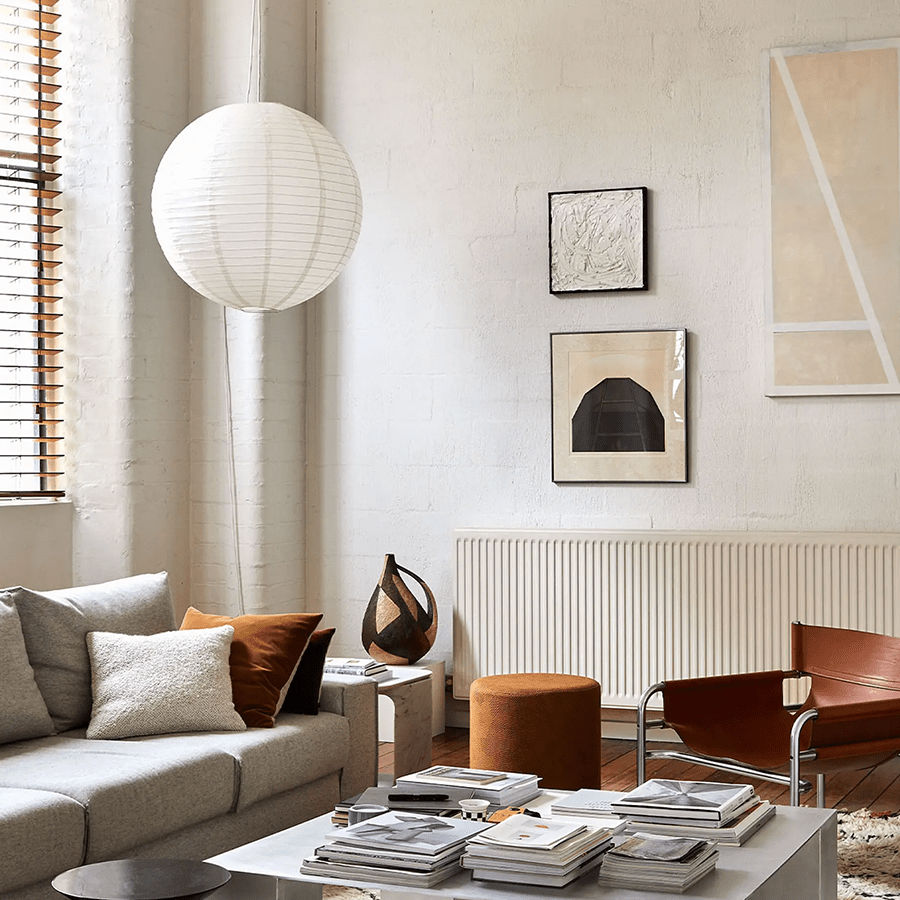 LUNA LINEN LIGHT SHADE 60CM - DYKE & DEAN
