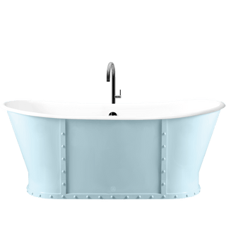 LUXURY RIVETED ENAMEL CAST IRON BATHTUB COLOUR - DYKE & DEAN