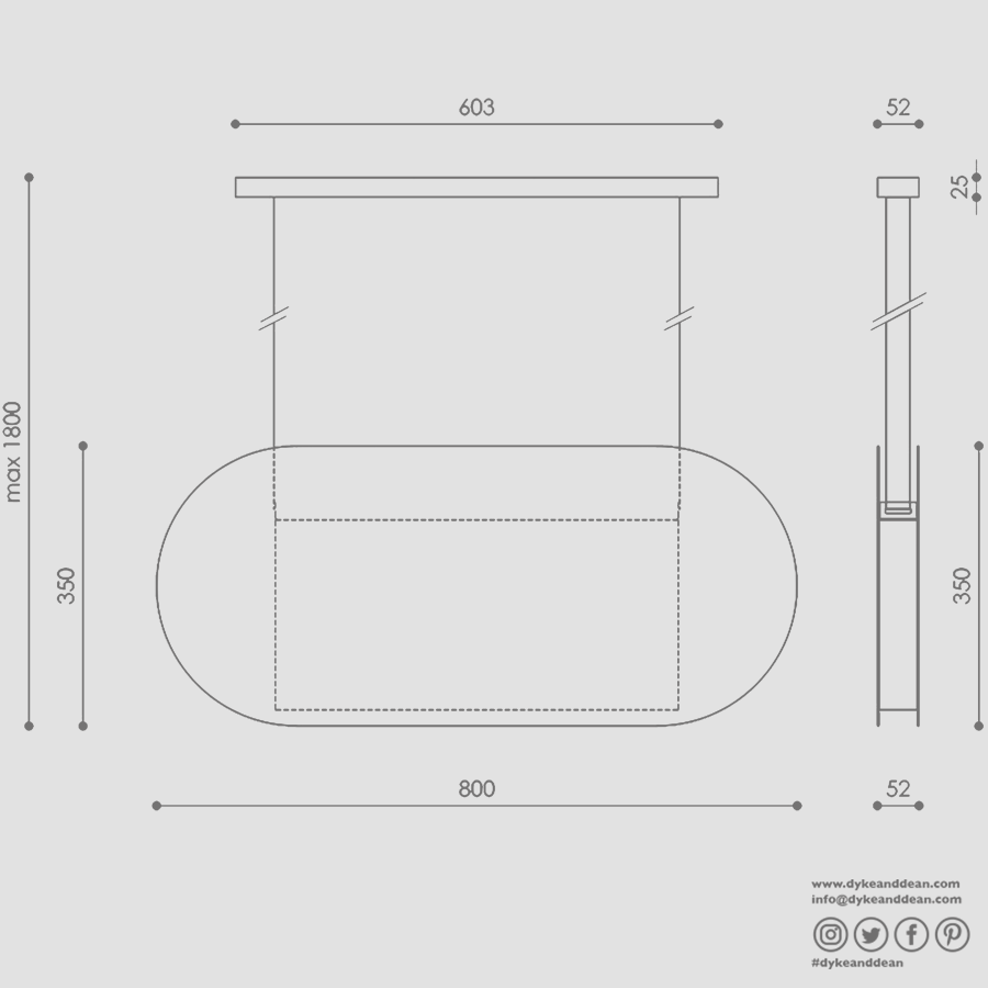 MALUMI A SUSPENSION PENDANT LIGHT OLIVE GREEN - DYKE & DEAN