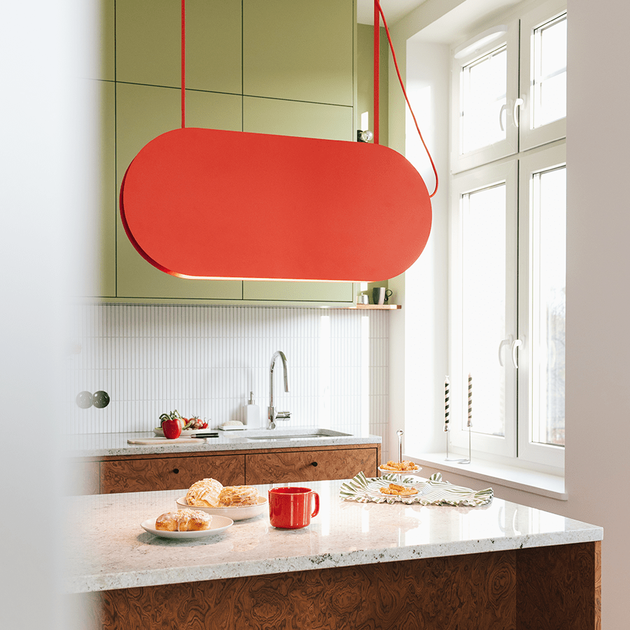 MALUMI A SUSPENSION PENDANT LIGHT WHITE - DYKE & DEAN
