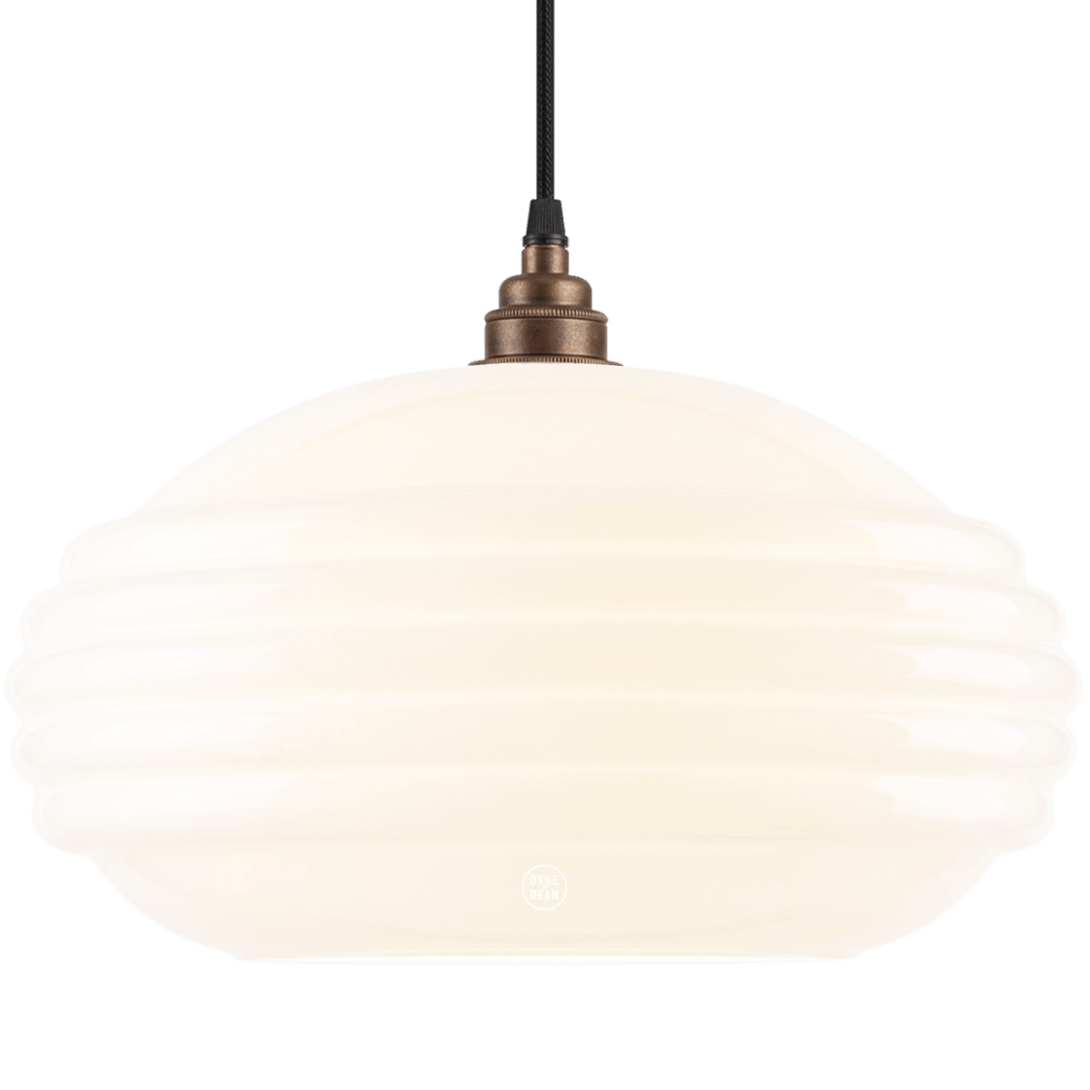 MEMPHIS OPALINE GLASS PENDANT SHADE - DYKE & DEAN