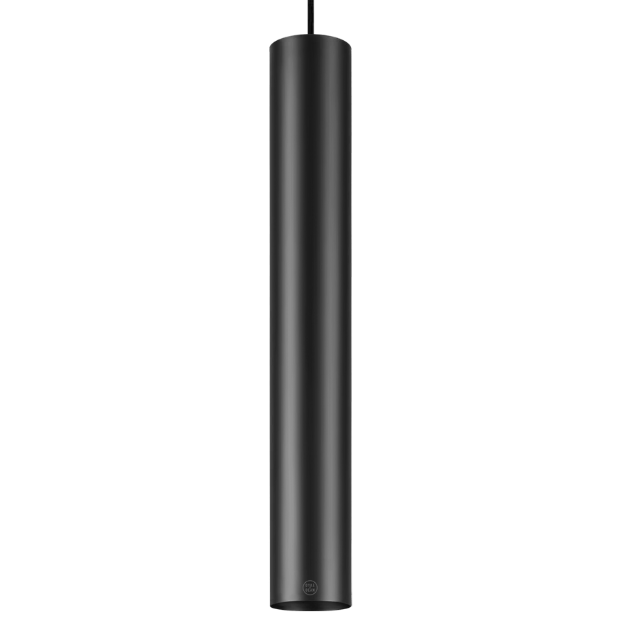 METAL TUBE BATON PENDANT LIGHTS LONG BLACK TUBE PENDANT - DYKE & DEAN