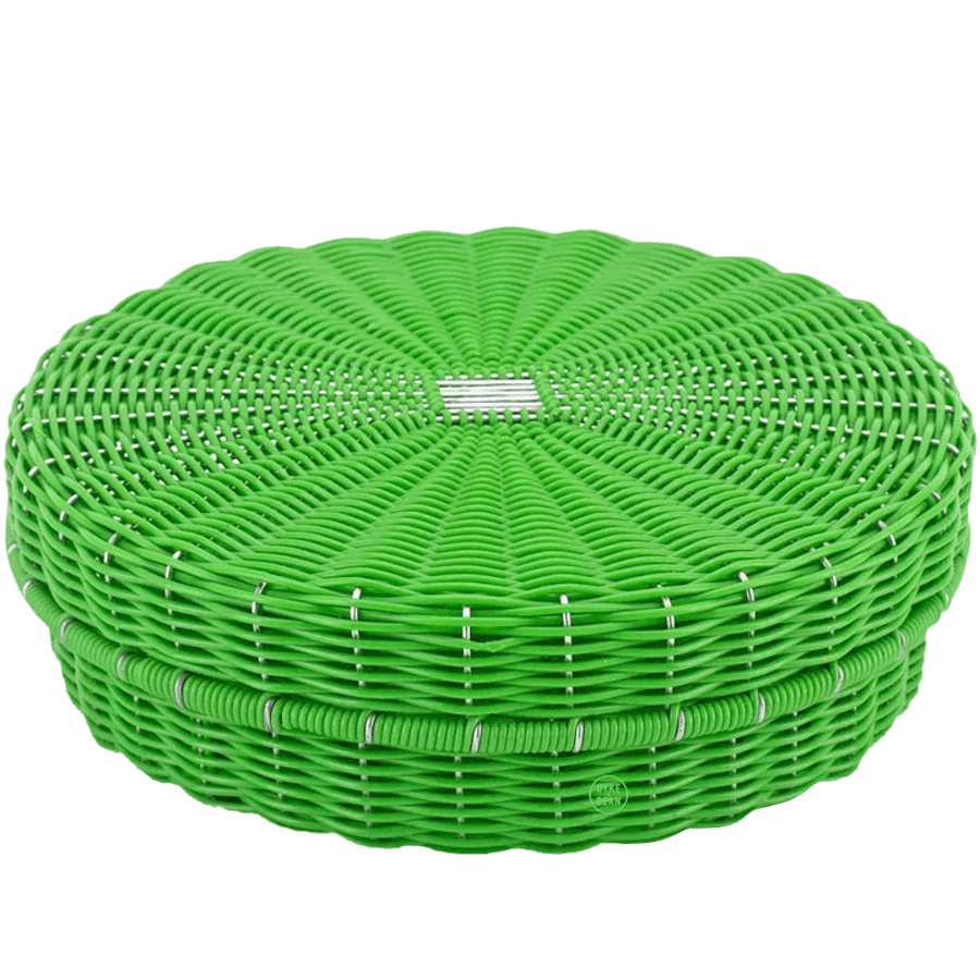 MEXICAN GREEN TORTILLA BASKET - DYKE & DEAN