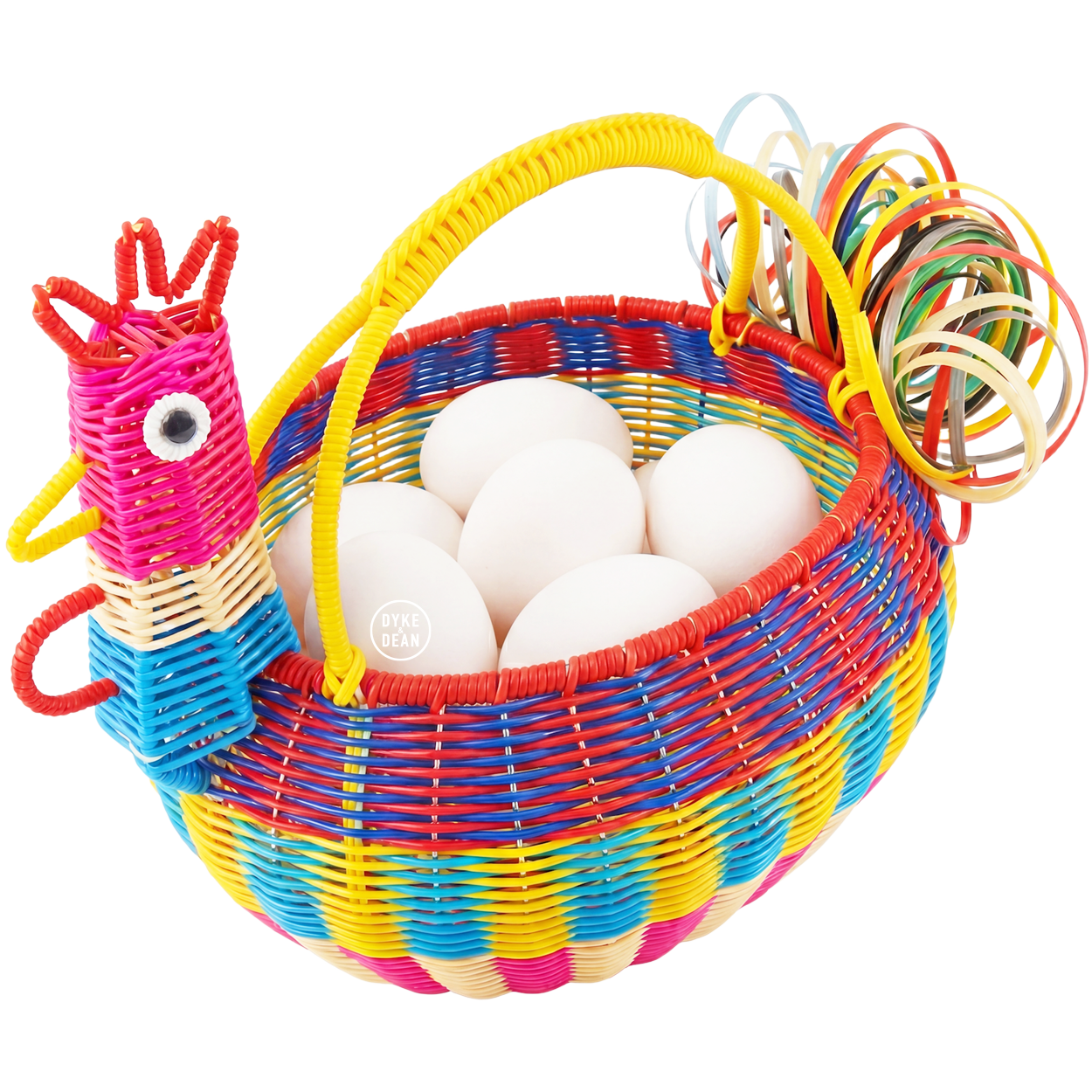 MEXICAN MULTI COLOURED EGG BASKET - DYKE & DEAN