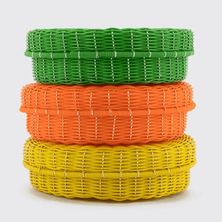 MEXICAN YELLOW TORTILLA BASKET - DYKE & DEAN